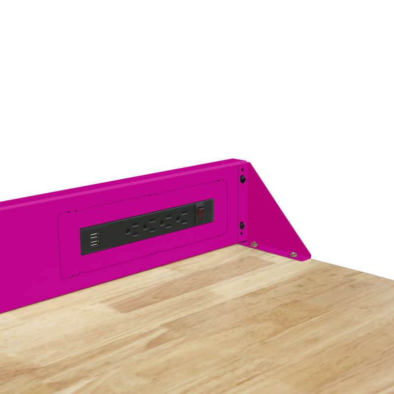72'' W Solid Wood Top Height-Adjustable Workbench