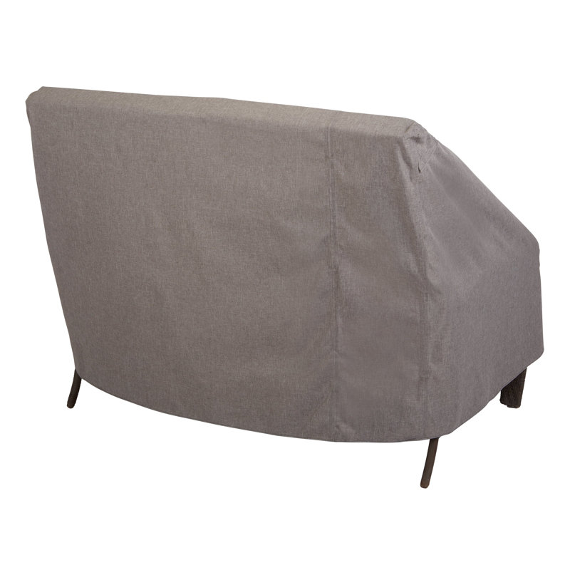 Modern Leisure Garrison Patio Loveseat Cover, Waterproof, 66"L x 40"W x 39"H, Granite, 39" H x 66" W x 40" D