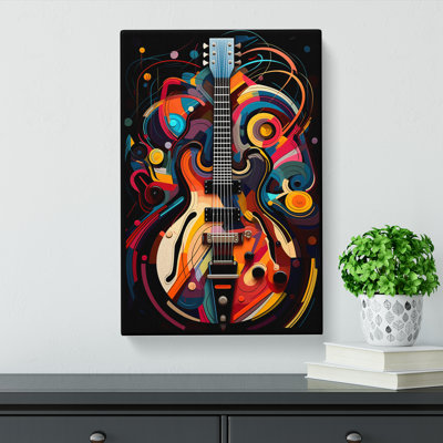 Electric Guitar Orphism No.2 - Wrapped Canvas