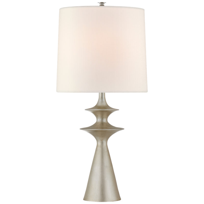 Lakmos Table Lamp, Burnished Silver