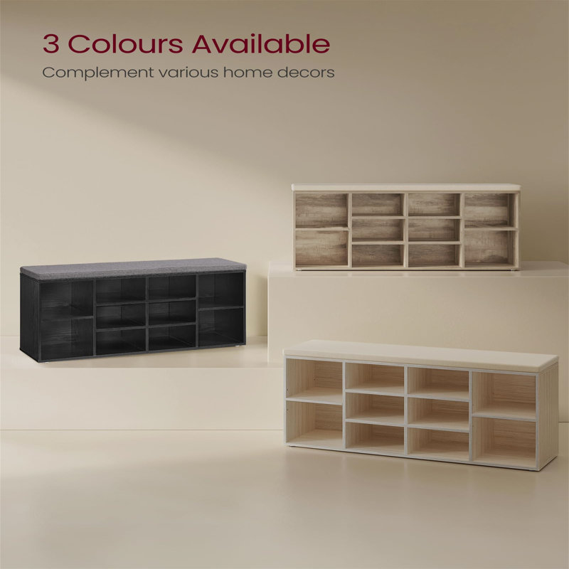 8 Pair Shoe Storage Bench