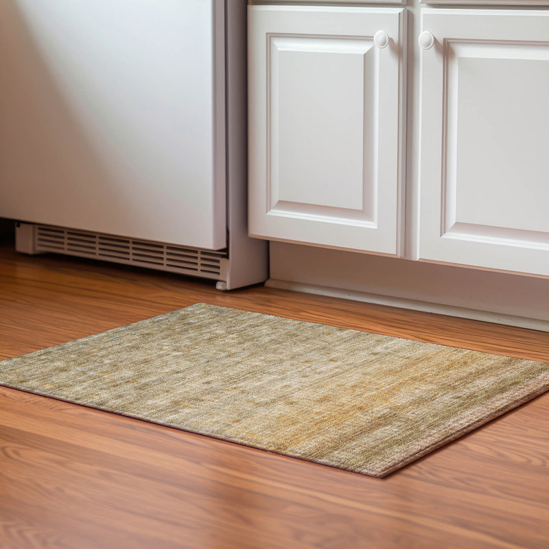 Premium Machine Washable Mayfield Stripes Rug, Beige, 2'6" x 3'10"