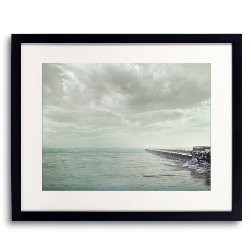Frozen Jetty Print by Scott Norris, 17.25" H x 21.25" W x 0.875" D