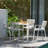 Brix Aluminum Outdoor Stool with Cushion