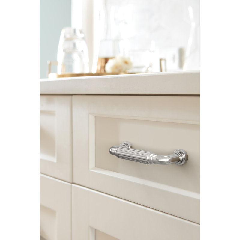 Cowrie Centre-to-Centre Cabinet Pull, Polished Chrome, 3"
