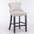 Velvet Upholstered Bar Stool Chair Set of 2-1330648767
