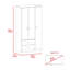Armoire 2 tiroirs 3 portes Rowaton-2044028172