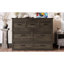 Armoire de lit escamotable double avec station de charge, lit plateforme pliable multifonctionnel avec grand tiroir de rangement pour les chambres d'amis et les petites chambres-70839604-70839605