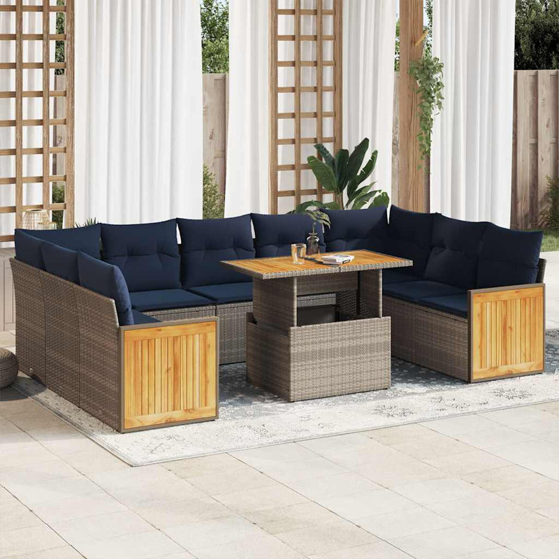 55cm Wide Patio Sofa with Cushions