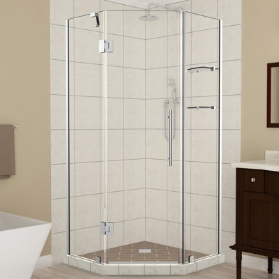 Merrick GS 34" x 72" Hinged Frameless Shower Door