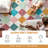 Colorful Diamond for Kids Washable Non-slip Rug Confetti on Cream-477690671-470197560