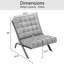 Chaise de loisirs en cuir fleur 25,4 po de largeur Clayton-684582306