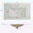 30-Inch Bathroom Vanity with Ceramic Sink,Fluted Design,and Soft-Close Full-Extension Drawers-1339738739