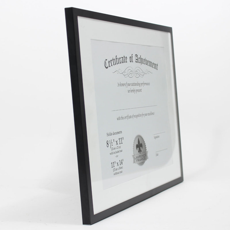 Bittle Metal Matte Picture Frame, 11" x 14", Black