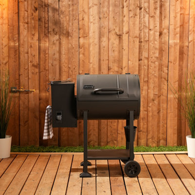 Coleman Cookout 700 Pellet Grill with 690-Sq. In. Total Cooking Surface, 2-Wheel Cart and Shelf