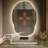 Asymmetrical LED Backlit Frameless Mirror with Anti-Fog, 3 Color Dimmable Light-649915651