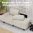 Modern Style Indoor Loveseat With Side Pockets-1500327227