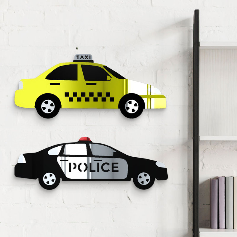Taxi Cab Wall Decor, 14" H x 32" W x 1" D