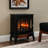 3D Flame Electric Infrared Quartz Fireplace Stove with Remote Control, Portable and Safe for Home Use