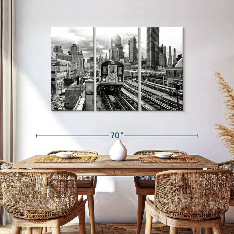 Mehar Line 7 Subway, 36" H x 57" W