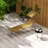 Outdoor Lounge Chair, Adjustable Folding Chaise Lounge, Brown