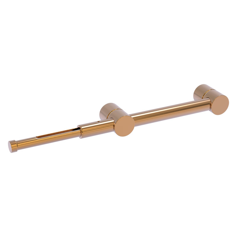 Tringle à vêtements rétractable peu encombrante, Bronze brossé