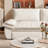 73.2"Queen Pull Out Sofa Bed,3-In-1 Convertible Sleeper Sofa,Multi-Functional Velvet Loveseat Bed,Beige-1568013284-1543909228