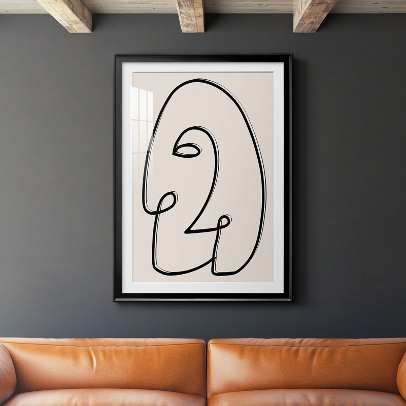 Face It II, reproduction encadrée de qualité supérieure - prête à être accrochée, Noir, H 24,5 po x l 18,5 po