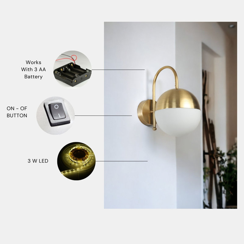 Garwin LED Wallchiere, Gold