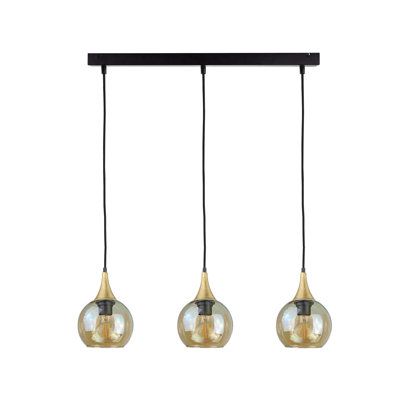 Callisto Black/gold 4-light Pendant