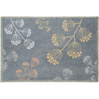 Huneycutt Modern & Contemporary Floral Non-Skid Kitchen Mat