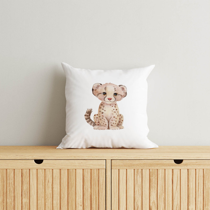 Coussin décoratif Leopard Fun, Carré 20 po