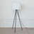 Metal Floor Lamp with Jute Shade
