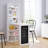 Fold-Out Convertible Writing Table Wall Mount Desk Cabinet With Blackboard And Side Shelf Multi-Function Home Office Workstation-899462407
