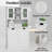 60" H Two-Compartment Tilt-Out Dirty Laundry Storage Cabinet Tall Bathroom Cabinet With 2 Adjustable Shelves And Removable Cloth Bags-386519797