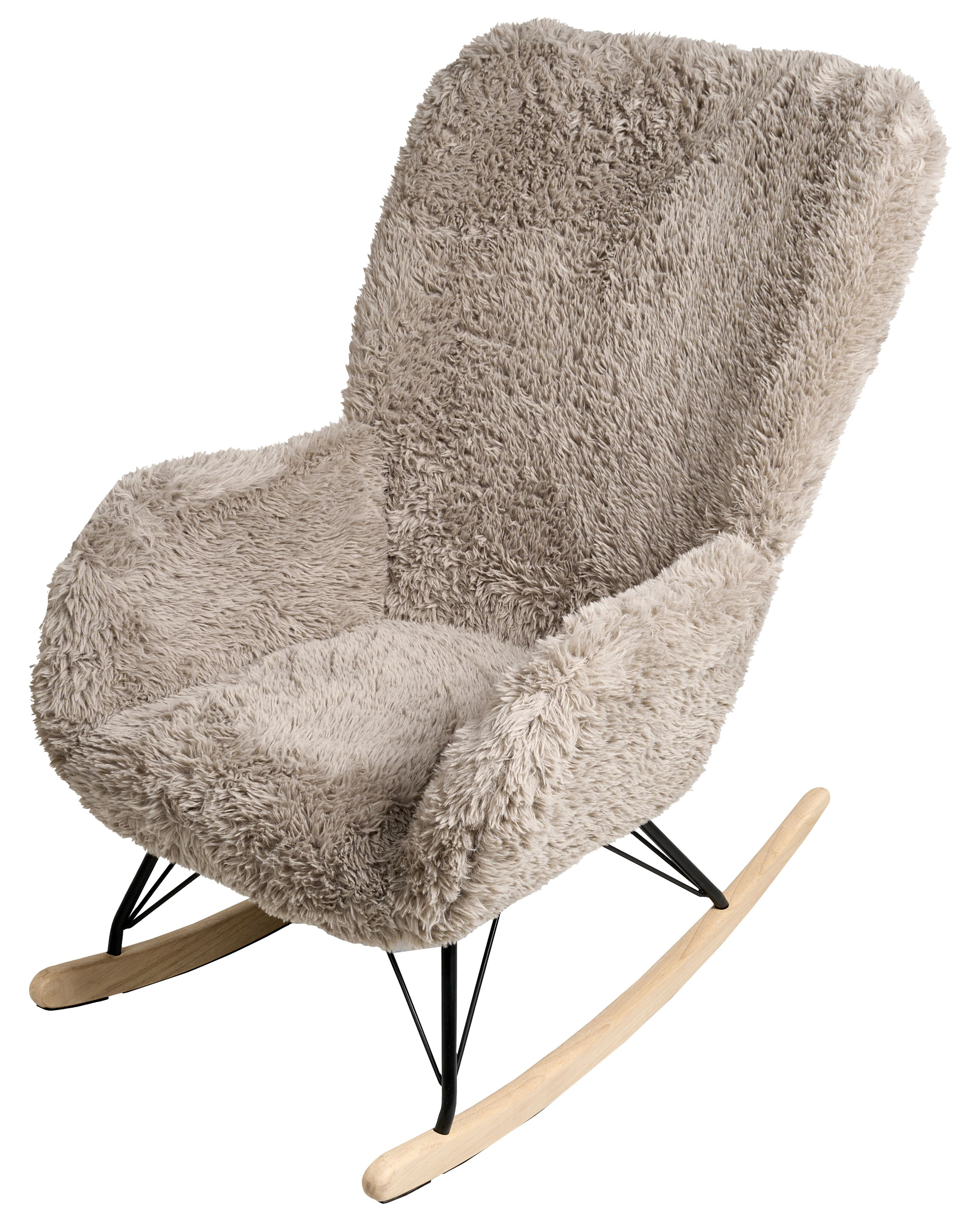 Muave Rocking Chair Fjørde & Co Rocking Chair Fortuna Boucle Taupe | Wayfair.co.uk