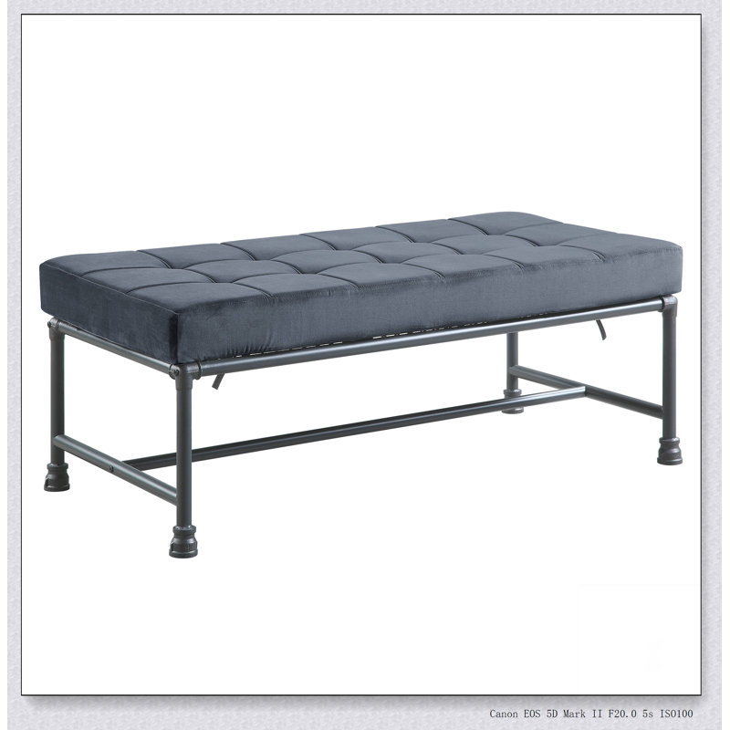 Banc Brantley Velvet & Sandy Finish Conception simple, confortable et durable, banc multifonctionnel