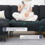 Canapé modulaire moderne avec repose-pieds convertible-1615991862