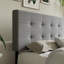 Lit plateforme avec rangement 4 tiroirs et tête de lit ajustable Deyani-813383067-813383066