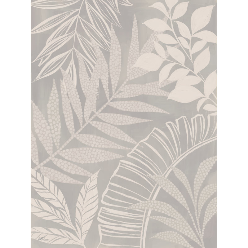 Feuillage légendaire de Cat Thurman Designs, 32" H x 24" W, Silver Floater Framed Canvas Print without Mat