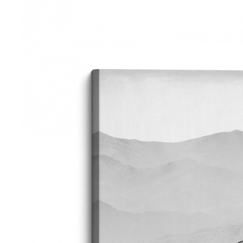 «Glimpse - Black and White Mountains Landscape», photographie de Nature par Nature Magick, 32" H x 24" W, Wrapped Canvas