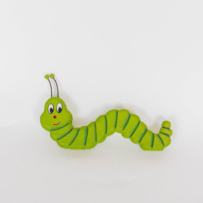 Happy Green Caterpillar Figurine