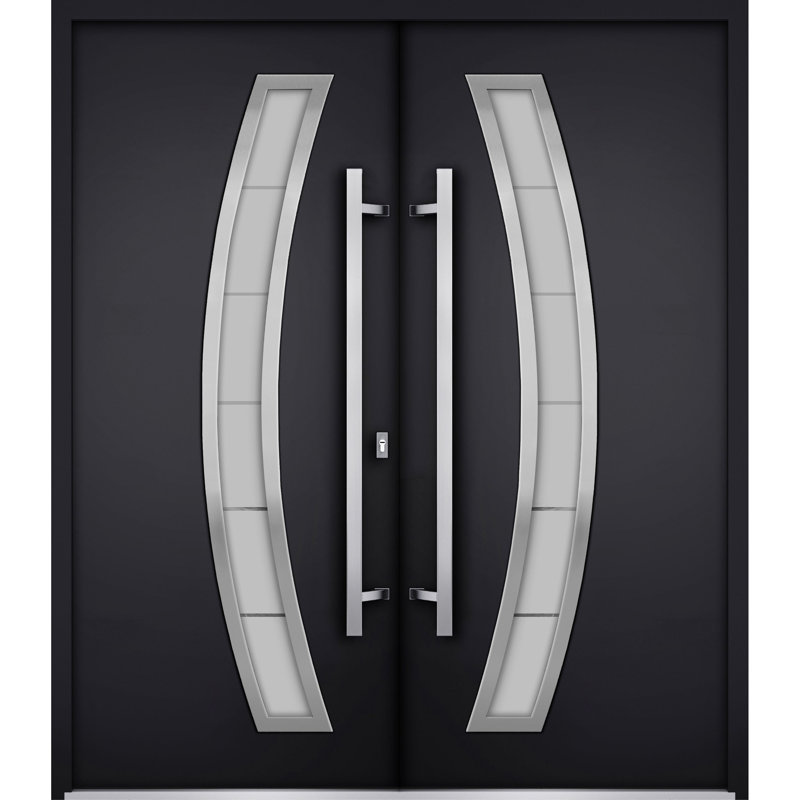 Deux portes d'entrée à l'avant, Noir, S'ouvre à droite vers l'intérieur