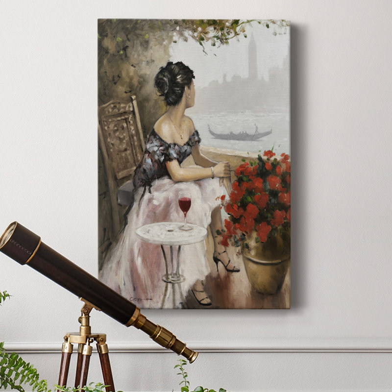 Après-midi sur le canal - peinture sur toile tendue, H 60 po x l 40 po x P 1 po