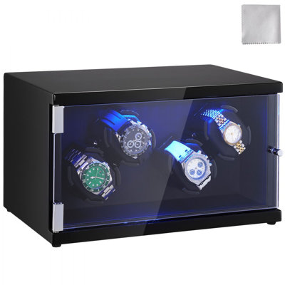 Remontoir pour montre, remontoir pour 4 montres automatiques, avec 2 moteurs japonais Mabuchi super silencieux