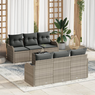 121cm Wide Patio Sofa with Cushions