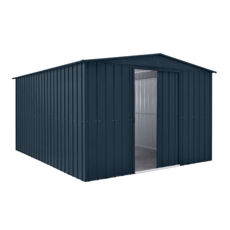 Salford 10 ft. W x 6 ft. D Metal Garden Shed, 10ft. W x 12ft. D, Anthracite Grey