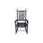 Black Wooden Chair For Porch Rocker - Solid Hardwood Structure, Comfortable Seat & Armrest, Strong Slatted Back, Easy Installation, 250Lbs Max Weight Balcony Black, Stable Assembly, Capacity