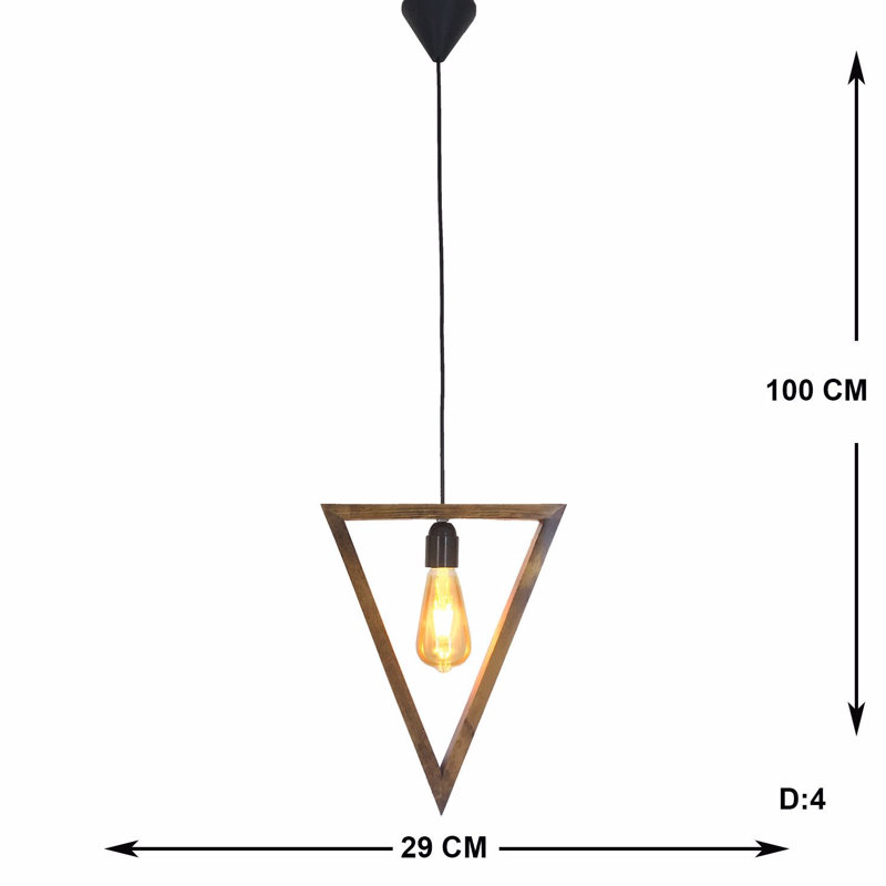 1 - Light Black Single Pendant