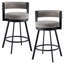 Tabouret de comptoir pivotant H 26,6 po Ayala-1630852333